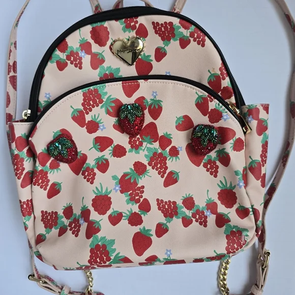 Betsey Johnson | Bags | Betsey Johnson Strawberry Backpack  display picture 2